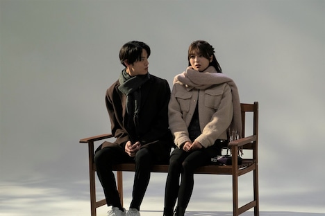 Super Break Dawn「桜の樹の下で」ミュージックビデオの撮影風景。