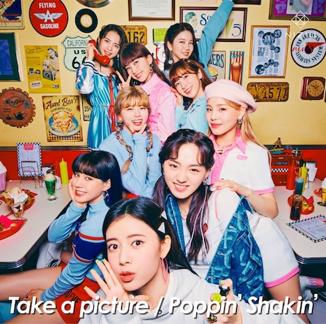 NiziU「Take a picture / Poppin' Shakin'」通常盤ジャケット