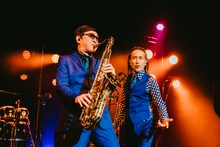 GAMOと北原雅彦。（撮影：勝永祐介）