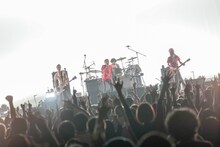 「ザ・クロマニヨンズ MUD SHAKES 2021」の様子。（撮影：柴田恵理）