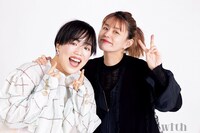 「with」2021年4月号より左からゆりやんレトリィバァ、イガリシノブ。