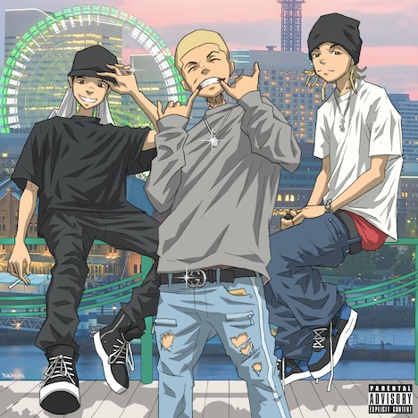LEX、Only U、Yung sticky wom「TEAM」配信ジャケット