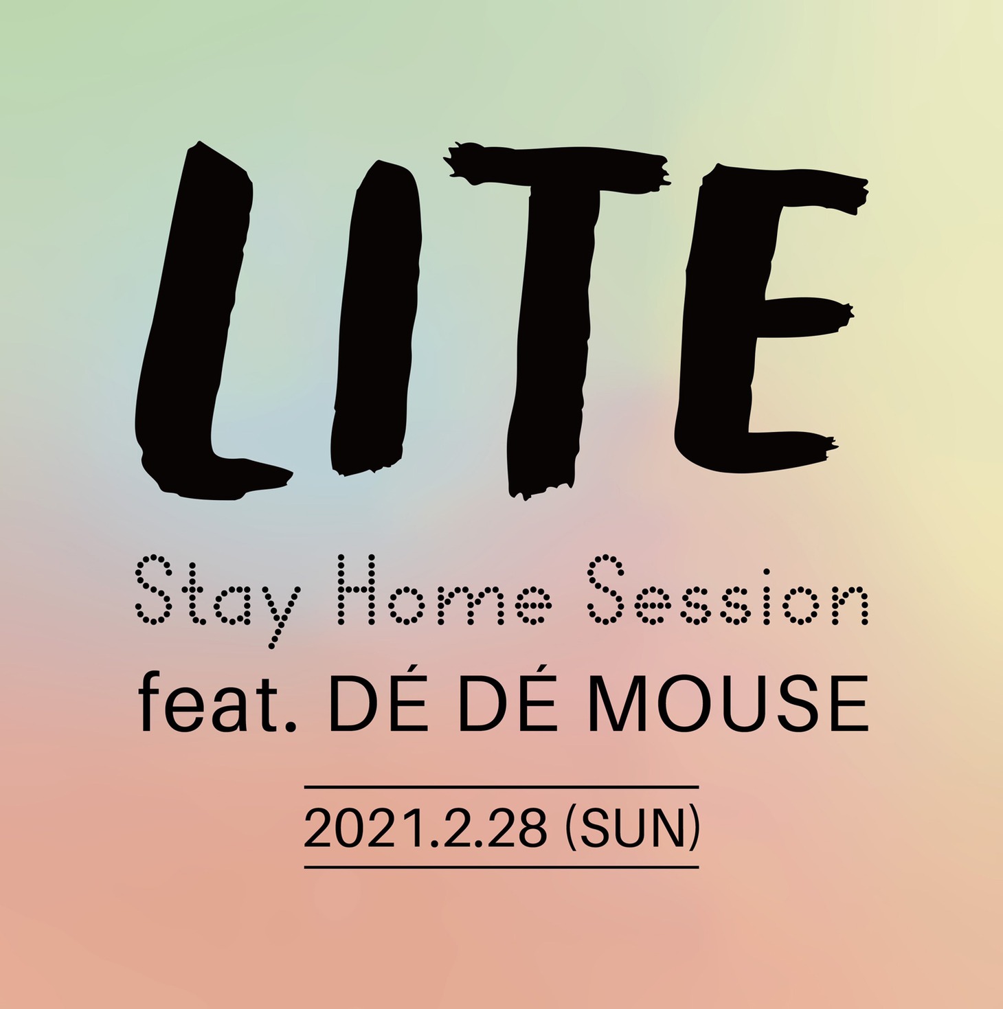 「Stay Home Session feat. DE DE MOUSE」告知ビジュアル