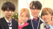 左から井上瑞稀(HiHi Jets)、今野大輝、佐々木大光、矢花黎(7 MEN 侍)。 (c) フジテレビ