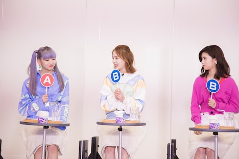 フレーバー決めの様子。