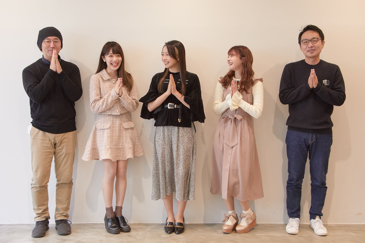 左から佐々木敦、塩見きら、一ノ瀬みか、羽島みき、南波一海。