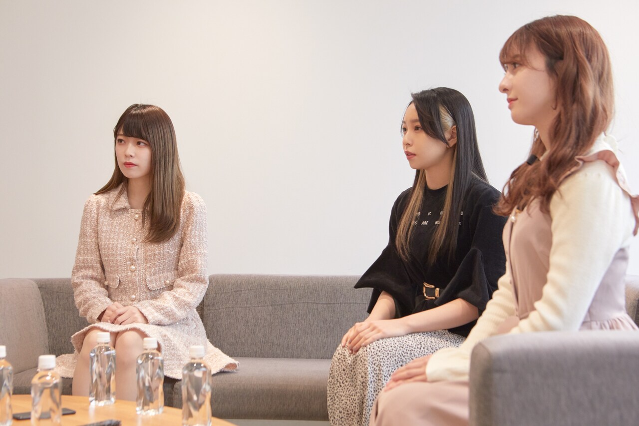 左から塩見きら、一ノ瀬みか、羽島みき。