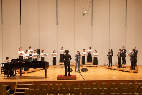 「音のVR」映像収録中の様子。