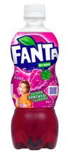 「ファンタ グレープ」NiziU限定デザインボトル。MAKOバージョン。