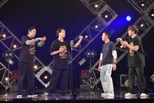 ランペリアル。左から徳井義実、陣、福田充徳、RIKU。（Photo by AZUSA TAKADA）