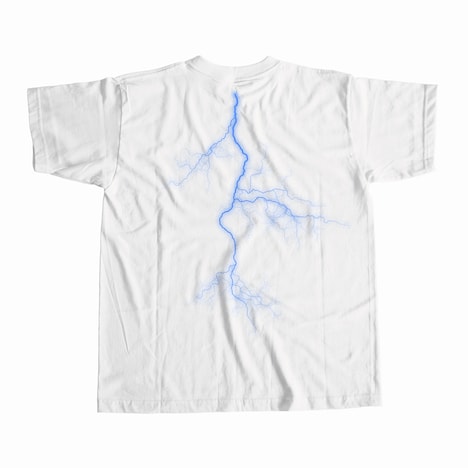 ermhoiオリジナルグッズ「雷T」背面ビジュアル