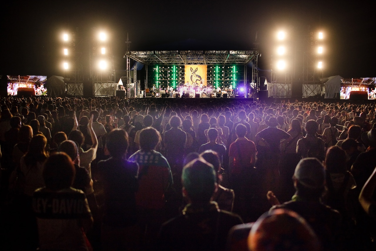 2011年に開催された「ARABAKI ROCK FEST.11」の会場風景。