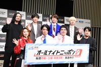 「オールナイトニッポン0（ZERO）」のパーソナリティ。左上から時計回りにCreepy Nuts、三四郎、佐久間宣行、マヂカルラブリー、ファーストサマーウイカ。