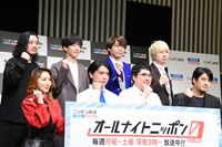 「オールナイトニッポン0（ZERO）」のパーソナリティ。左上から時計回りにCreepy Nuts、三四郎、佐久間宣行、マヂカルラブリー、ファーストサマーウイカ。