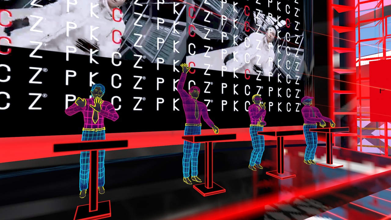 3月6日に行われたバーチャルライブイベント「PKCZ VR SPECIAL ChamberZ」の様子。