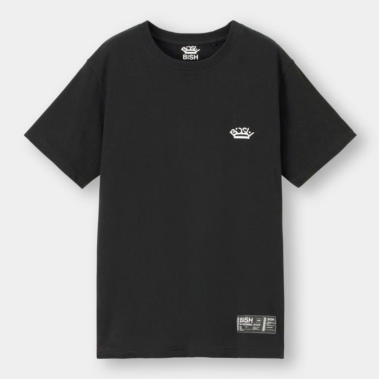 人気画像8位は「BiSHがGUと初コラボ！メンバー監修グラフィックTシャツ、ライブに便利なアイテムが多数登場」より、「グラフィックT（半袖）BiSH」。