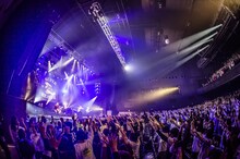 SUPER BEAVER「SUPER BEAVER『アイラヴユー』Release Tour 2021 ～ 愛とラクダ、15周年ふりかけ ～」東京・Zepp Haneda（TOKYO）公演の様子。（撮影：青木カズロー）