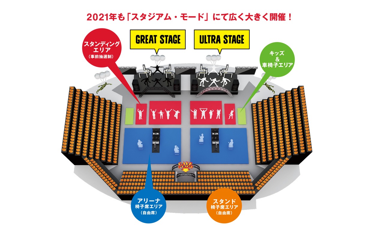 「VIVA LA ROCK 2021」ステージマップ