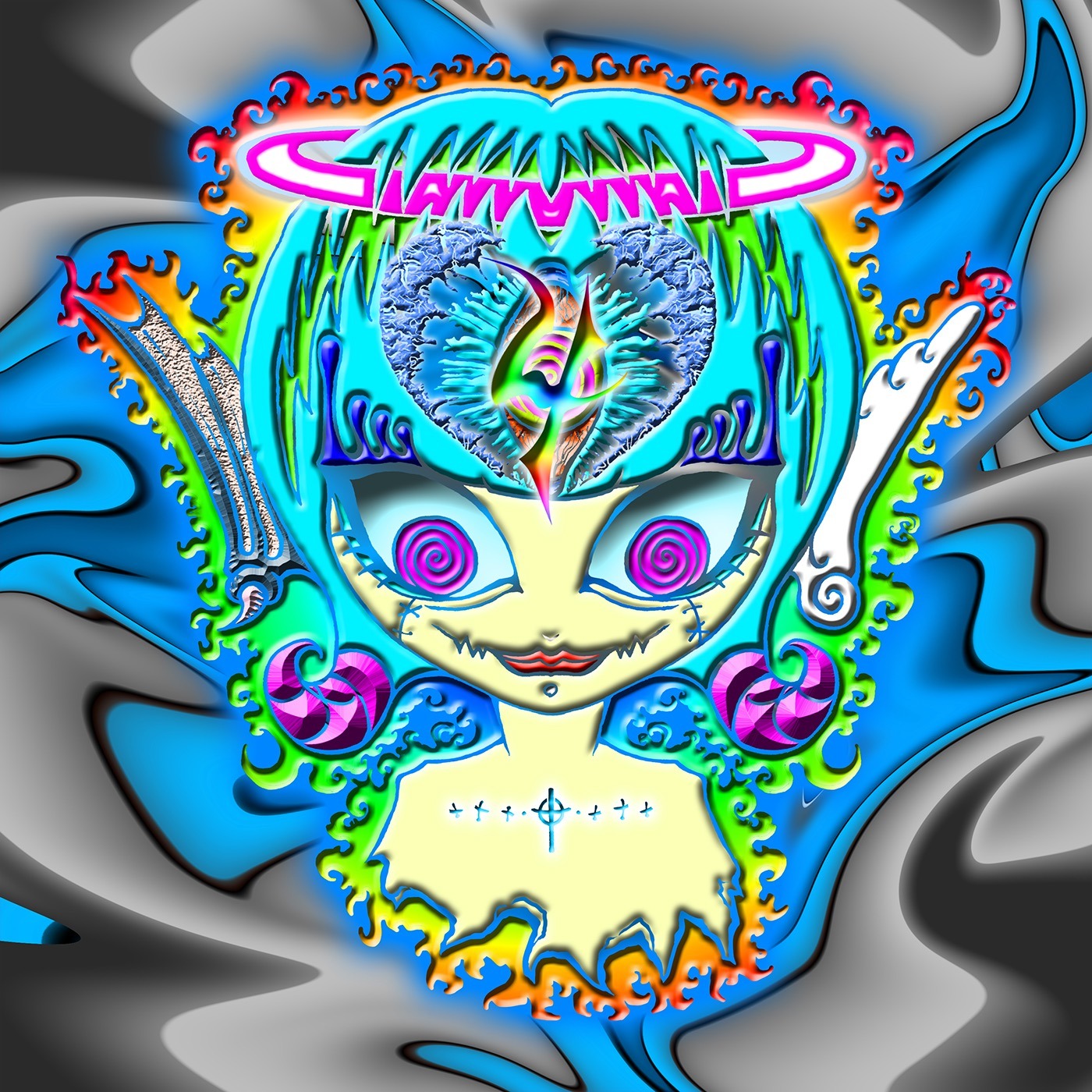 4s4ki「UNDEAD CYBORG」配信ジャケット