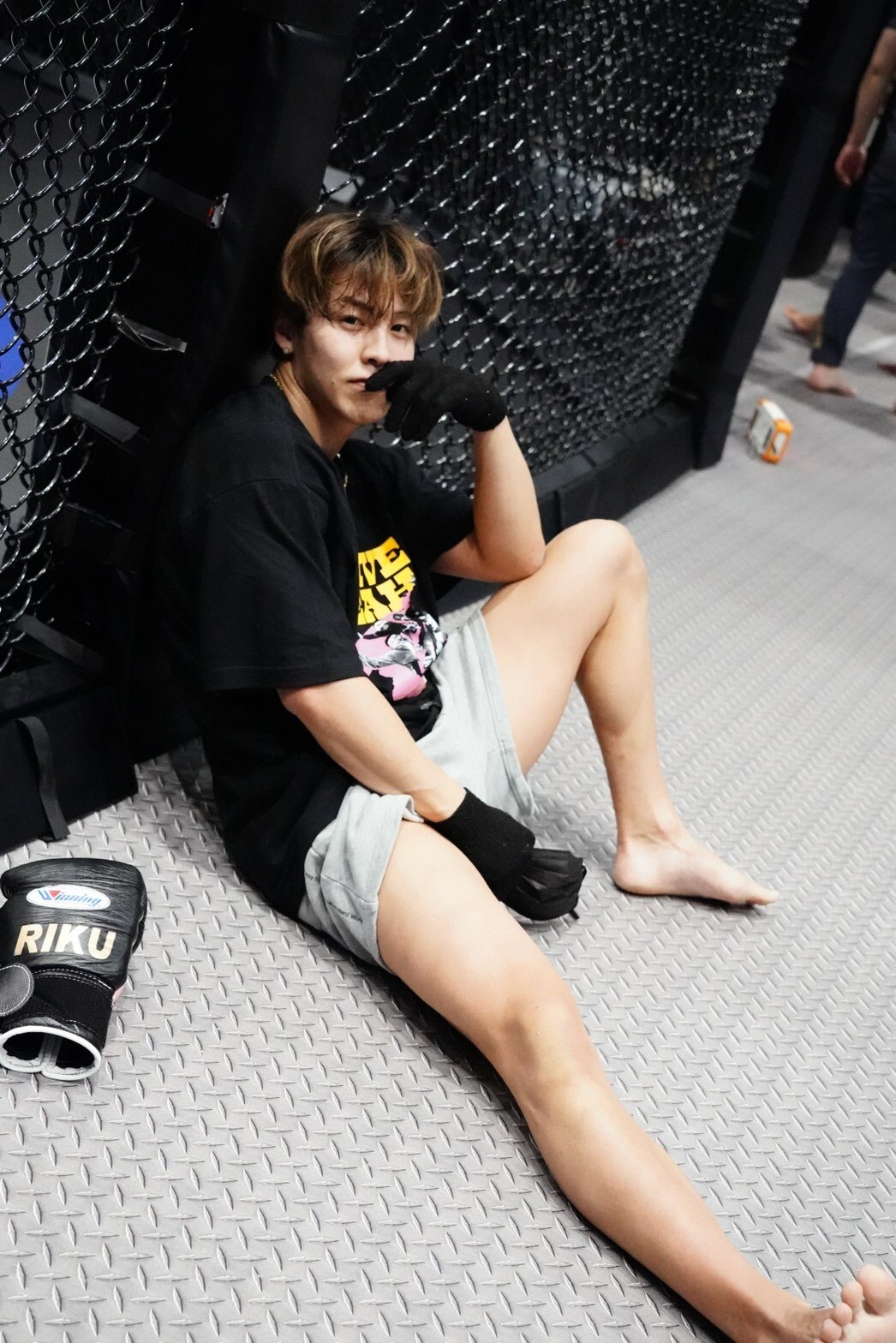 地獄のミット打ち直後の僕！！