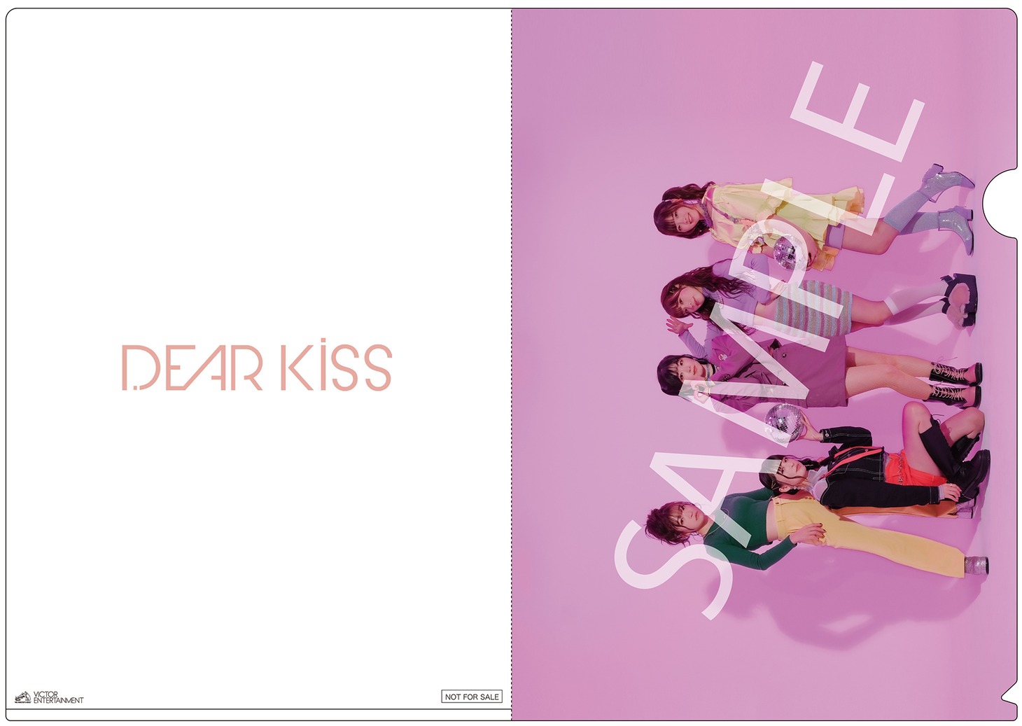 DEAR KISS「ダンスはキスのように、キスはダンスのように」TSUTAYA RECORDS 全国各店/TSUTAYAオンラインショッピング特典のクリアファイル。