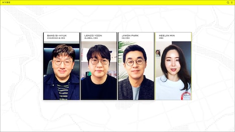 HYBEプレゼンテーションより。