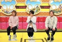 左から中村海人、川島如恵留、吉澤閑也。 (c)フジテレビ