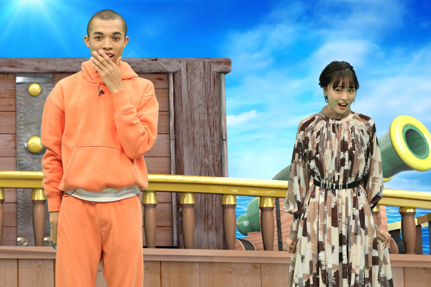 左からロイ、大友花恋、 (c)フジテレビ