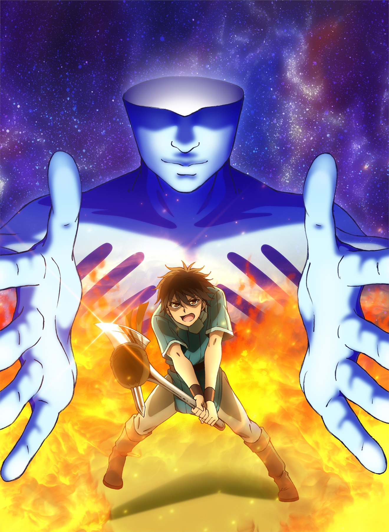 テレビアニメ「100万の命の上に俺は立っている」キービジュアル (c)山川直輝・奈央晃徳・講談社／100万の命の上に俺は立っている製作委員会