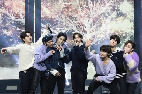 「Stray Kids "STAYing Home Meeting" supported by au」の様子。（写真提供：ソニー・ミュージックレーベルズ）