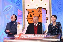 左から今田耕司、笑福亭鶴瓶、上白石萌歌。(c)TBS