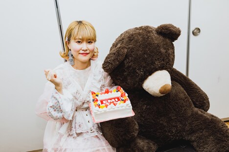 ライブ後のさとうもか。(Photo by nishinaga "saicho" isao)