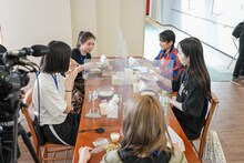 「WACK合同オーディション2021」2日目の昼食の様子。