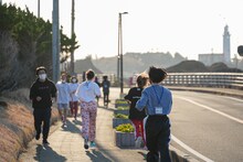 「WACK合同オーディション2021」3日目のマラソンの様子。