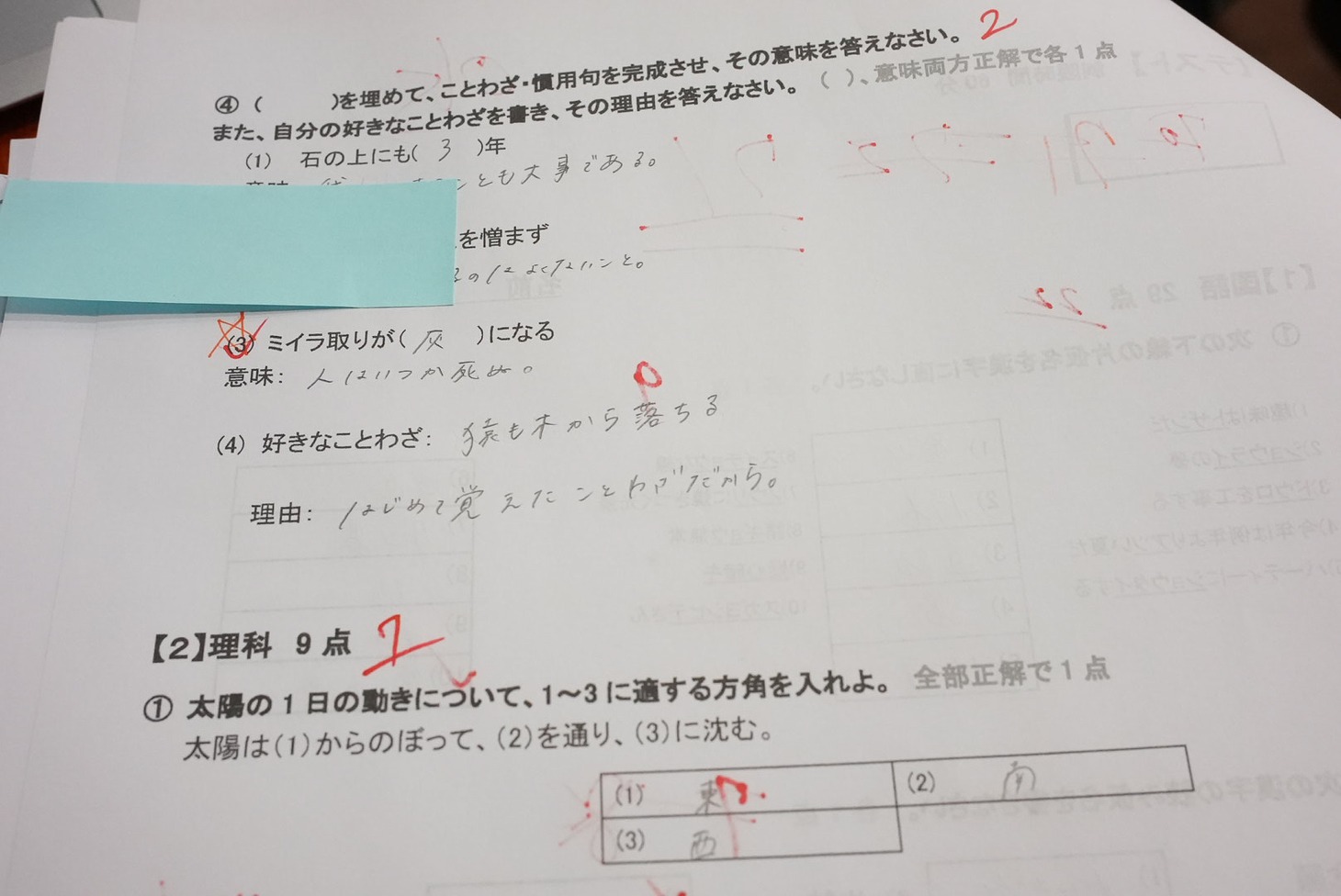 YU-Ki EMPiREの解答用紙。