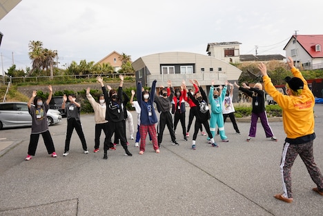 「WACK合同オーディション2021」5日目早朝マラソン前の様子。