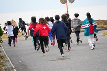 「WACK合同オーディション2021」5日目早朝マラソンの様子。