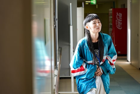 陽に当たるリンリン。