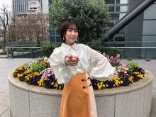 「ズームイン!!サタデー」のお天気キャスターを担当する斉藤朱夏。 (c)日本テレビ
