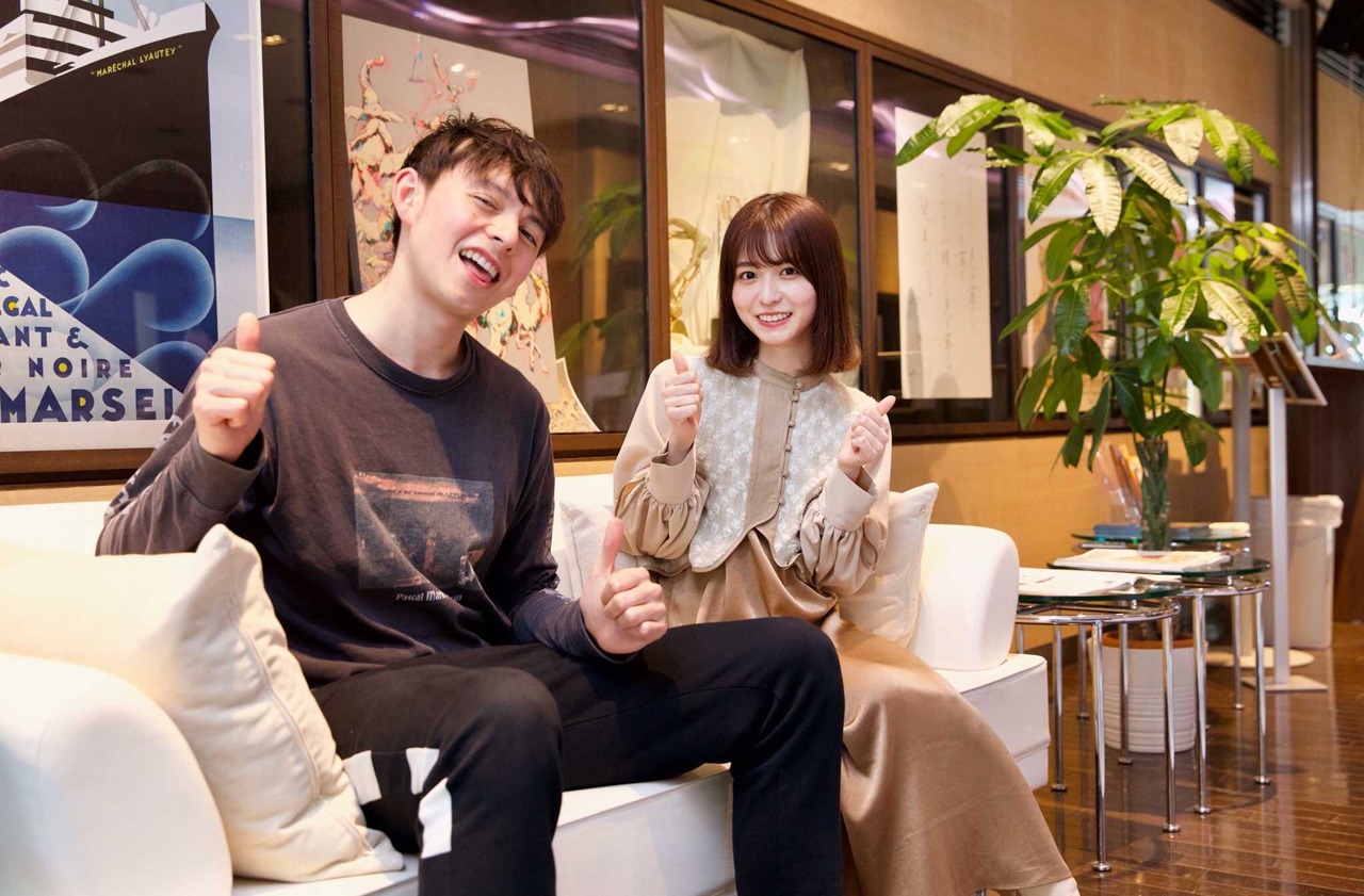 左からハリー杉山、長濱ねる。