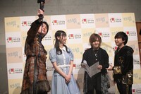 前説を務める別所匠、齋藤有紗、上島陸歩、出口晴臣（左から）。