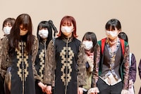 合格発表時の様子。