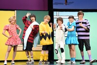 「きみはいい人、チャーリー・ブラウン」会見の様子。