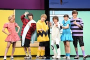 「きみはいい人、チャーリー・ブラウン」会見の様子。