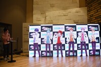 「バーチャルすとぷり6人勢揃い先行お披露目発表会」の様子。