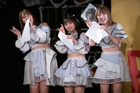 #ババババンビの池田メルダ、近藤沙瑛子、吉沢朱音（左から）。