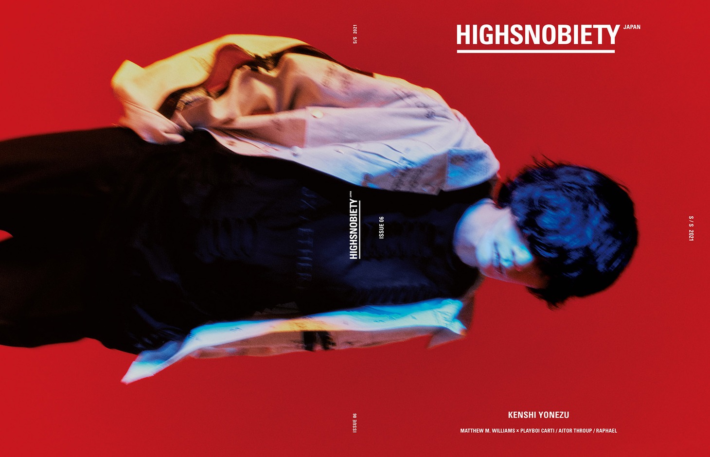 人気画像10位は「米津玄師『HIGHSNOBIETY』表紙に登場、16ページの大特集」より、「『HIGHSNOBIETY』JAPAN ISSUE06」掲載カット。