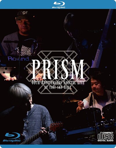 2018年5月に発売されたPRISMのライブBlu-ray「PRISM 40th Anniversary Special Live at TIAT SKY HALL」ジャケット