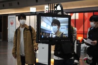 CM撮影の様子。