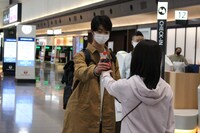 CM撮影の様子。